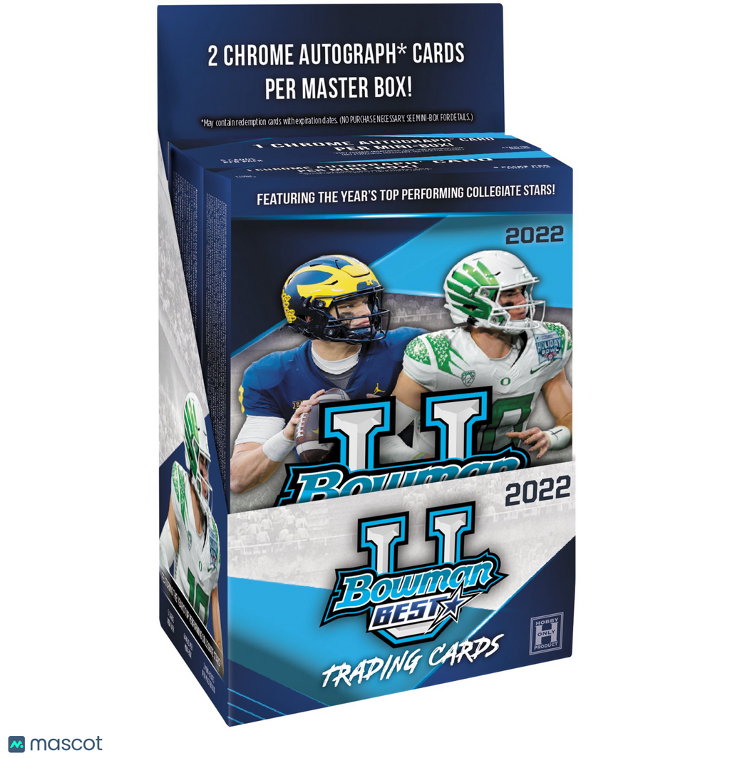 2022 Bowman s Best University Football Factory Sealed Hobby Box