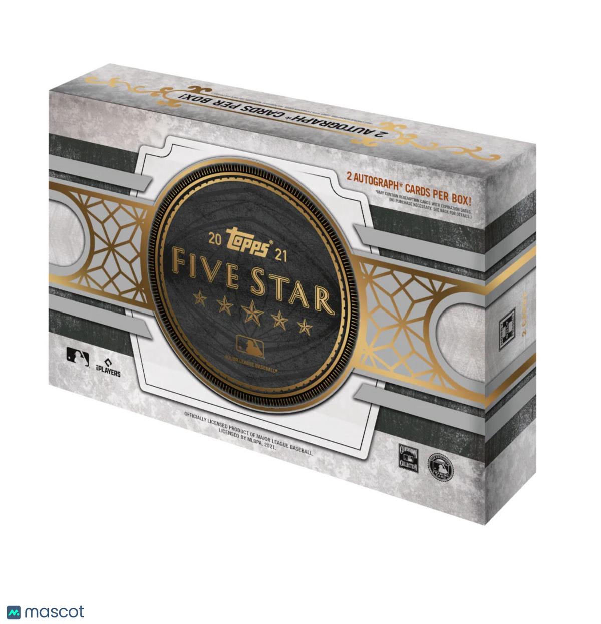 Five Star MLB Topps 2021 Baseball Trading Card HOBBY Box [2 Cards]