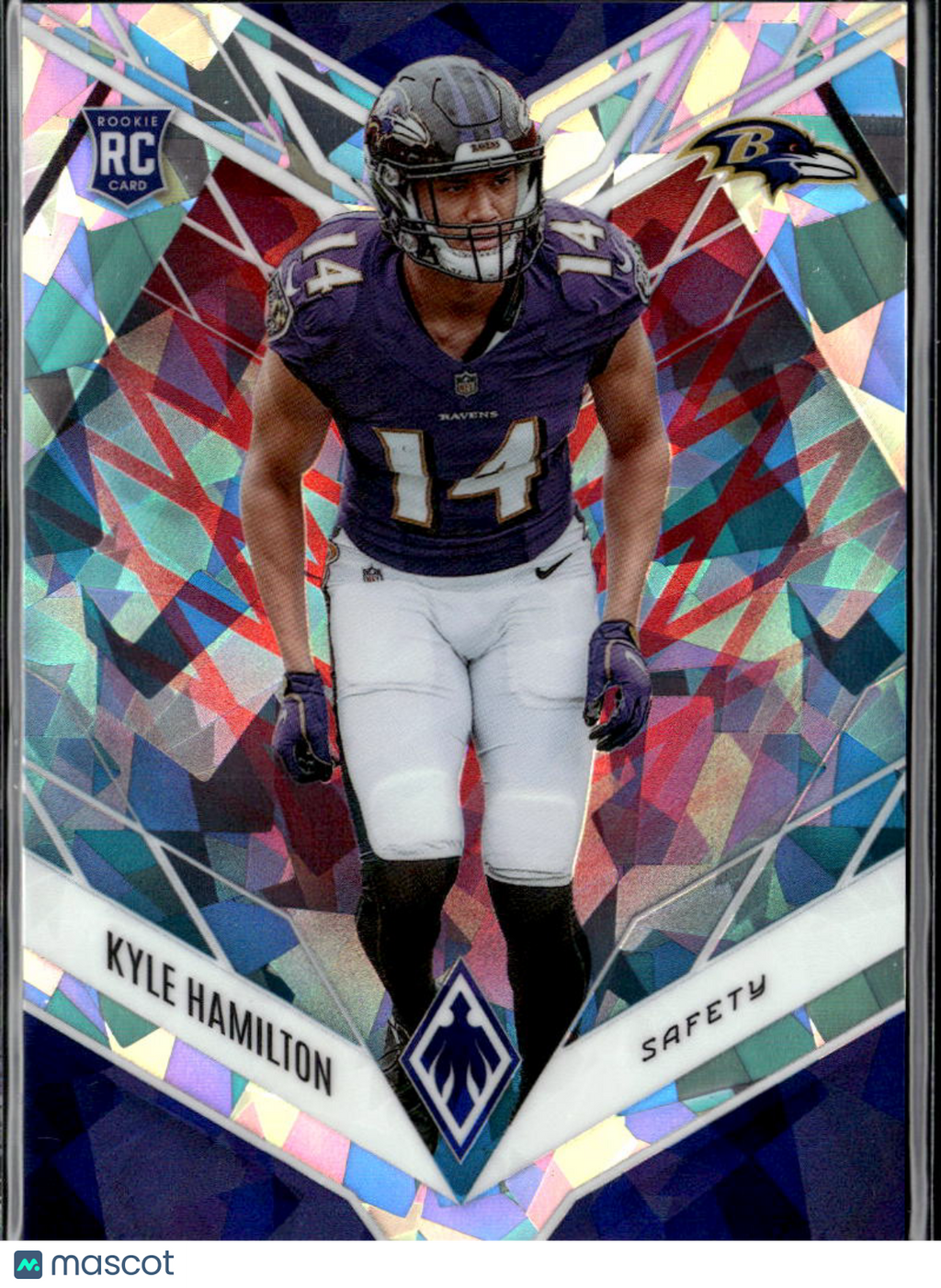 Kyle Hamilton 2022 Phoenix Fire & Ice Prizm Rookie RC 13/50 Baltimore Ravens