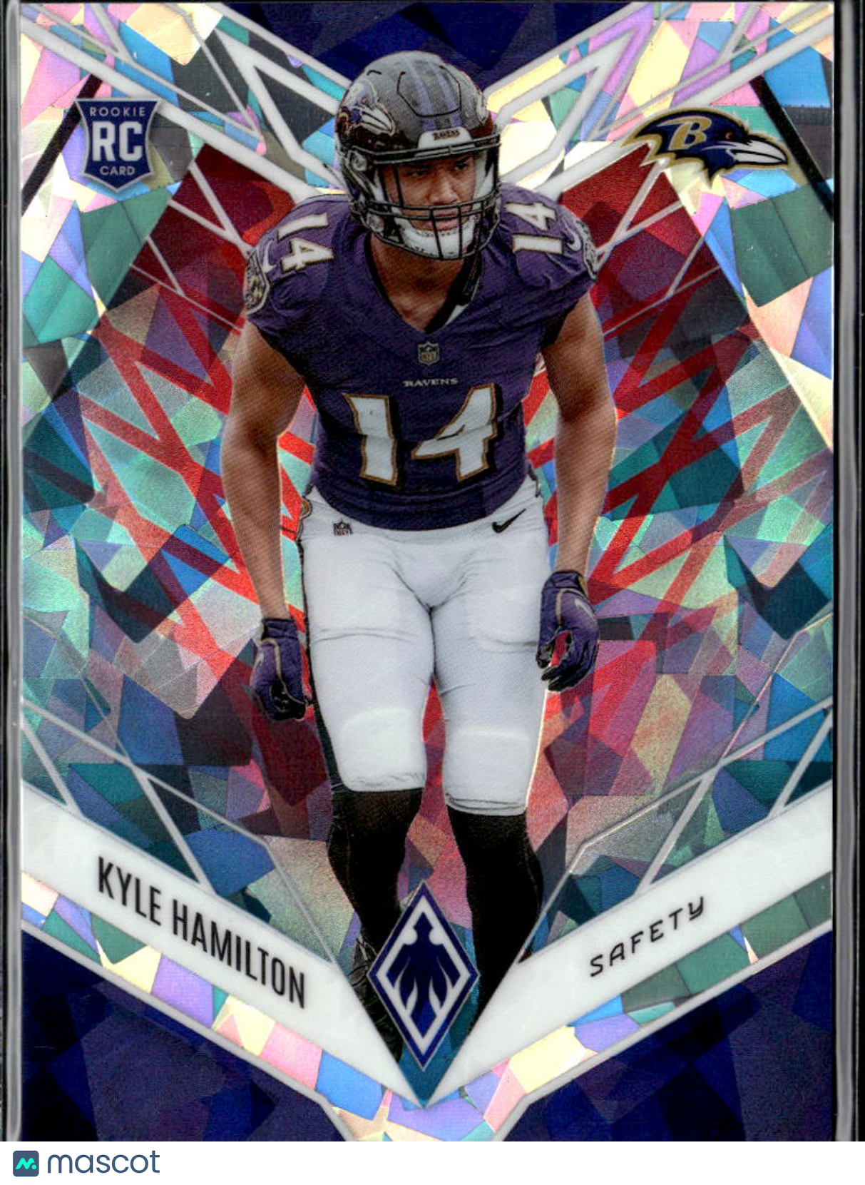 Kyle Hamilton 2022 Phoenix Fire & Ice Prizm Rookie RC 13/50 Baltimore Ravens