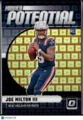 Joe Milton III 2024 Optic Black Pandora Prizm Rookie RC 7/25 NE Patriots