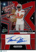 Tavien St. Clair 2025 Prizm Draft Auto Autograph RC RED Ohio State 85/399