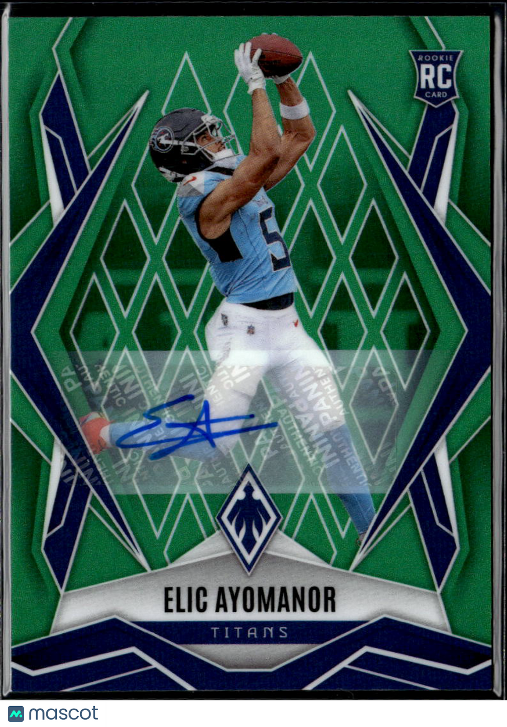 Elic Ayomanor 2025 Phoenix Auto Autograph Rookie Green RC 23/25 Tennessee Titans