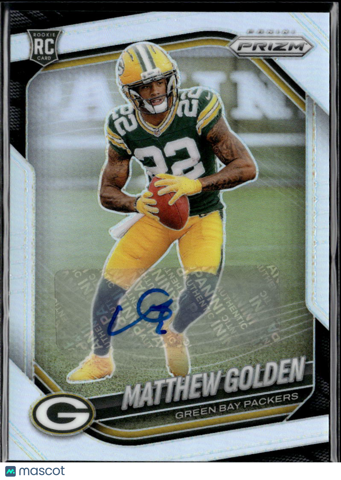 Matthew Golden 2025 Prizm Silver Auto Autograph RC Green Bay Packers