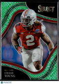 Chase Young 2022 Select Dragon Scale Prizm SSP SHORTPRINT Ohio State Buckeyes