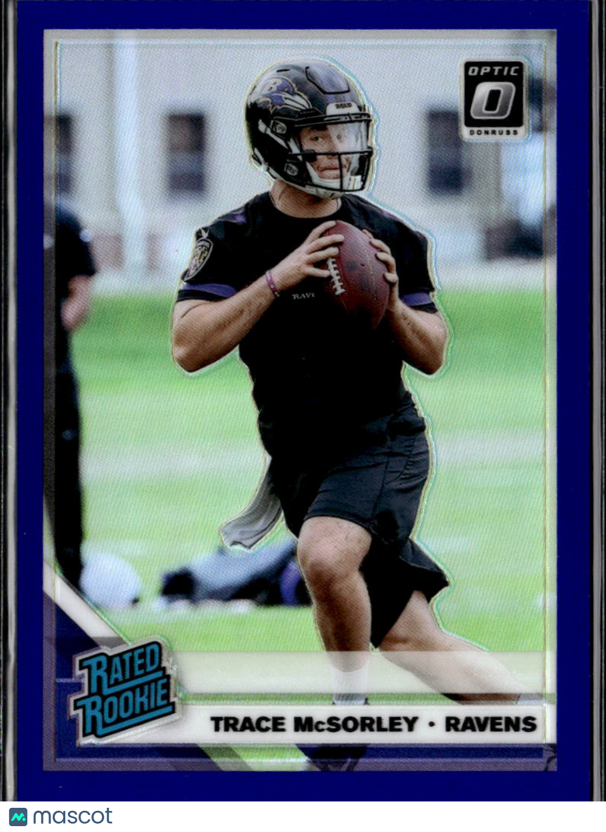Trace McSorley 2019 Optic Rated Rookie Purple Prizm 46/50 Baltimore Ravens
