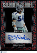 Randy White 2025 Prizm Black Snakeskin Auto Autograph 15/15 Dallas Cowboys