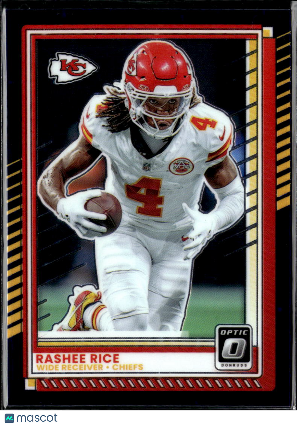 Rashee Rice 2025 Optic Purple Prizm SSP 13/15 Kansas City Chiefs