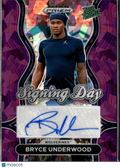 Bryce Underwood 2025 Prizm Draft Picks Auto Autograph RC 129/199 Michigan