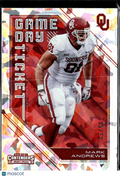 Mark Andrews 2018 Contenders Game Day Ticket Cracked Ice /23 Oklahoma