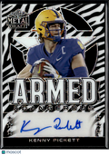 Kenny Pickett 2022 Leaf Metal Zebra Auto Autograph RC Pitt Steelers 5/5