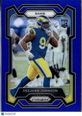 Desjuan Johnson 2023 Prizm Retail Blue Prizm SSP Rookie RC Los Angeles Rams