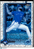 Adam Kloffenstein 2025 Topps Chrome Frozen Refractor SSP Rookie -5/0 Blue Jays