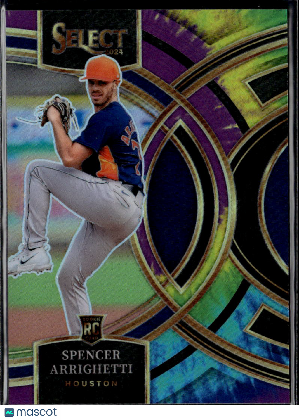 Spencer Arrighetti 2024 Select Tie-Dye Prizm Rookie RC 4/25 Houston Astros