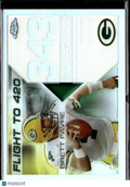 Brett Favre 2008 Topps Chrome Flight to 420 REFRACTOR 97/100 Green Bay Packers