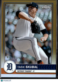 Tarik Skubal 2026 Topps Chrome GOLD Refractor 46/50 Detroit Tigers