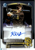 Ryan Wideman 2025 Bowman Chrome 1st Auto Autograph RC Rookie SD Padres