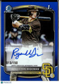 Ryan Wideman 2025 Bowman Chrome 1st Auto Autograph RC 13/150 Padres