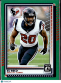 Ed Reed 2025 Optic Green Prizm SSP 5/5 Houston Texans