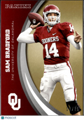 Sam Bradford 2016 Panini Oklahoma Team Collection GOLD 17/25 Oklahoma Sooners
