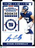 Ryan Connelly 2019 Contenders Ticket Stub Auto Autograph RC 10/57 NY Giants