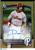 Dante Nori 2025 Bowman Chrome GOLD Auto Autograph 15/50 Philadelphia Phillies