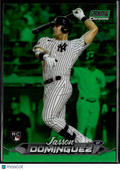 Jasson Dominguez 2024 Stadium Club Chrome Green Refractor RC Rookie Yankees