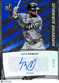 Luis Robert 2022 Donruss Auto Autograph Blue 37/99 Chicago White Sox