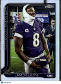 Lamar Jackson 2025 Topps Chrome Image Variation SSP Baltimore Ravens