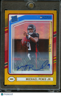 Michael Penix Jr. 2024 Donruss Rated Rookie GOLD Auto Autograph 20/25 Falcons