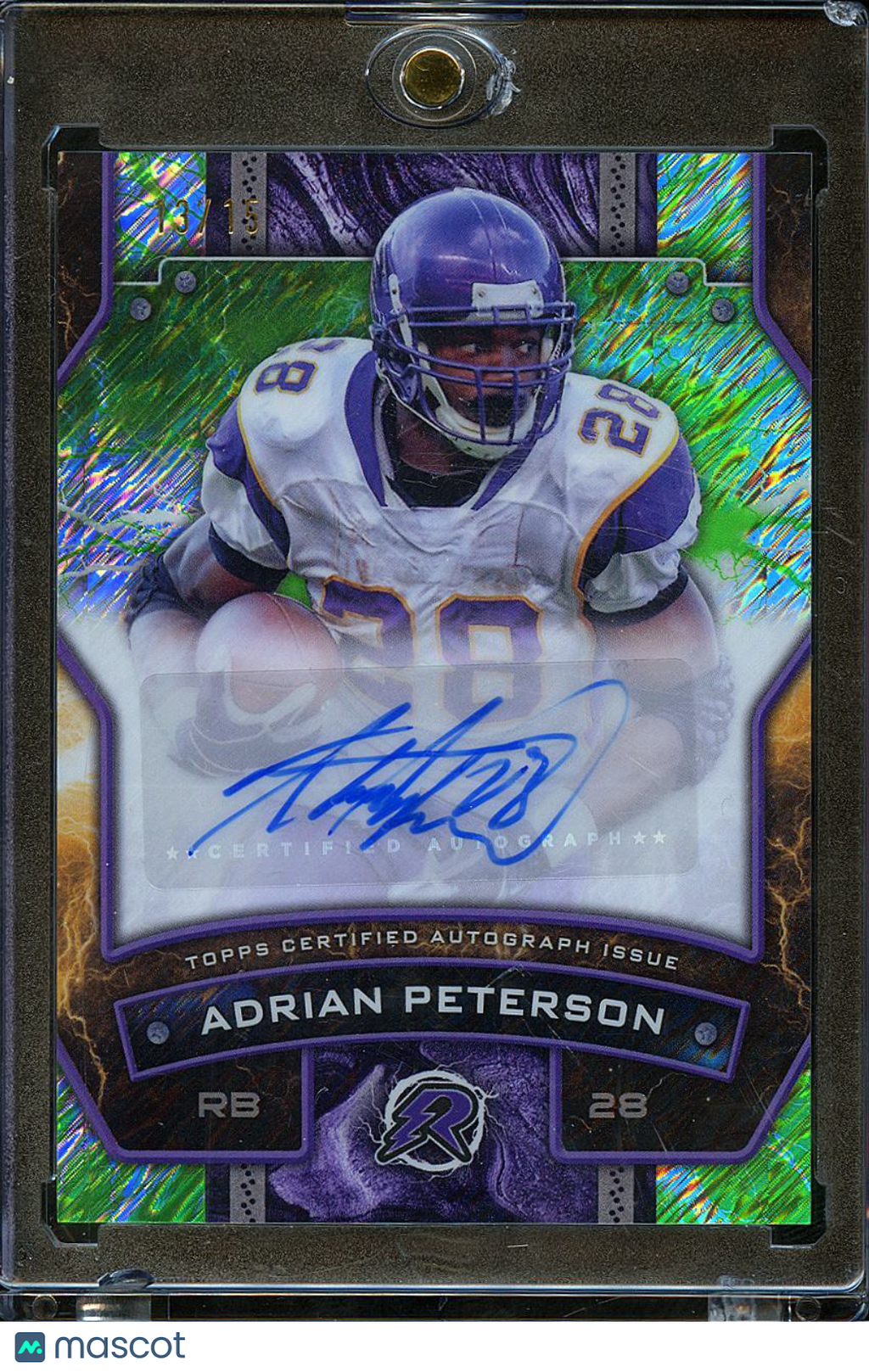 Adrian Peterson 2025 Topps Resurgence Auto Autograph SSP 13/15 Minnesota Vikings