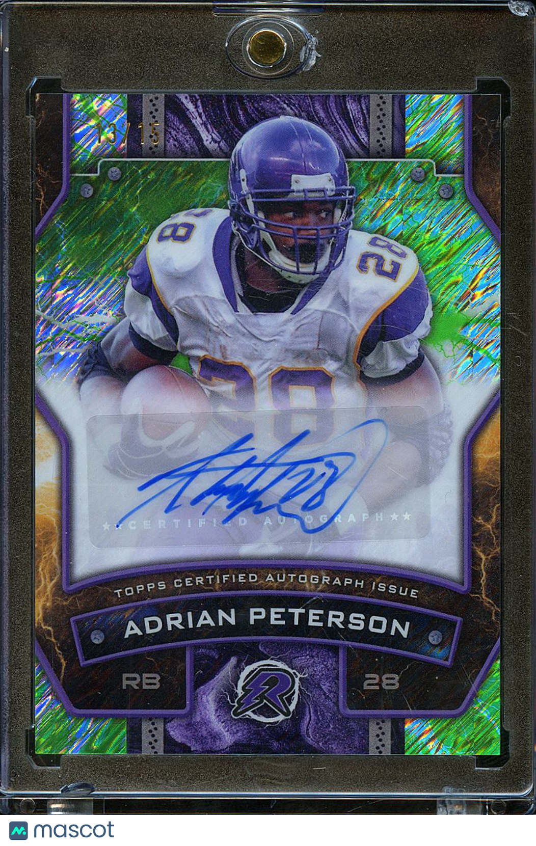 Adrian Peterson 2025 Topps Resurgence Auto Autograph SSP 13/15 Minnesota Vikings