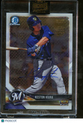 Keston Hiura 2018 Topps Archives Bowman Chrome Auto Autograph 24/29 Brewers