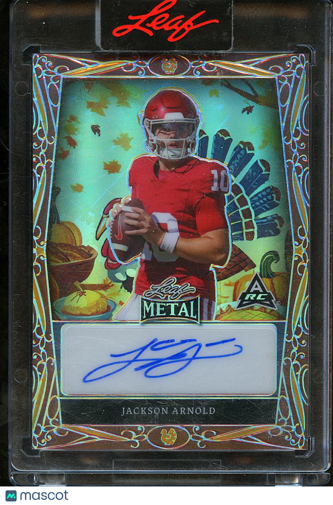 Jackson Arnold 2023 Leaf Metal RC Auto Autograph 86/97 Oklahoma Sooners