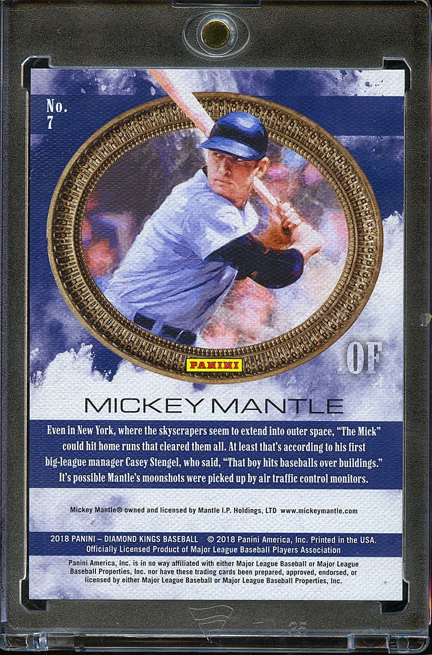 Mickey Mantle 2018 Diamond Kings Red Frame 23/49 New York Yankees