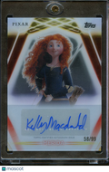 Kelly Macdonald as Merida 2026 Topps Disney Neon Auto Autograph 58/99