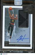 De'Andre Hunter 2020 Panini One and One Auto Autograph Patch RC 81/99 Hawks