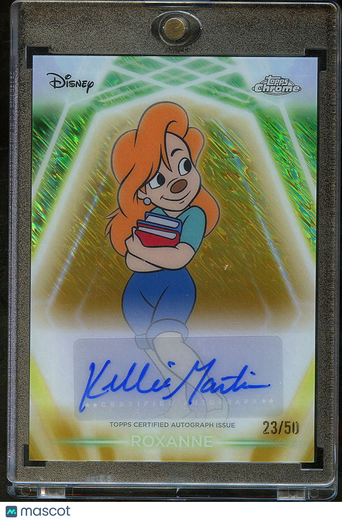 Kellie Martin as Roxanne 2026 Topps Disney Neon GOLD Auto Autograph 23/50
