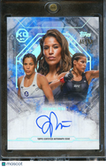 Julianna Peña 2025 Topps Knockout UFC On Card Auto Autograph 45/99