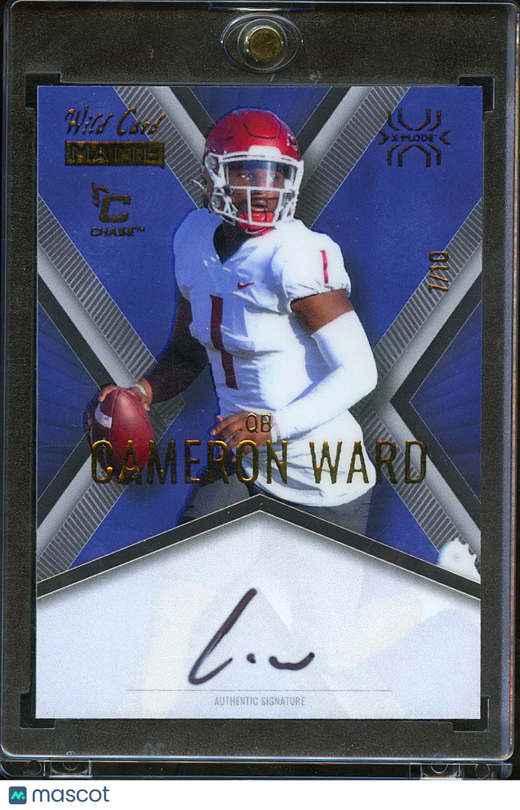 Cam Ward 2023 Wild Card Matte Auto Autograph RC 7/10 Washington State Titans