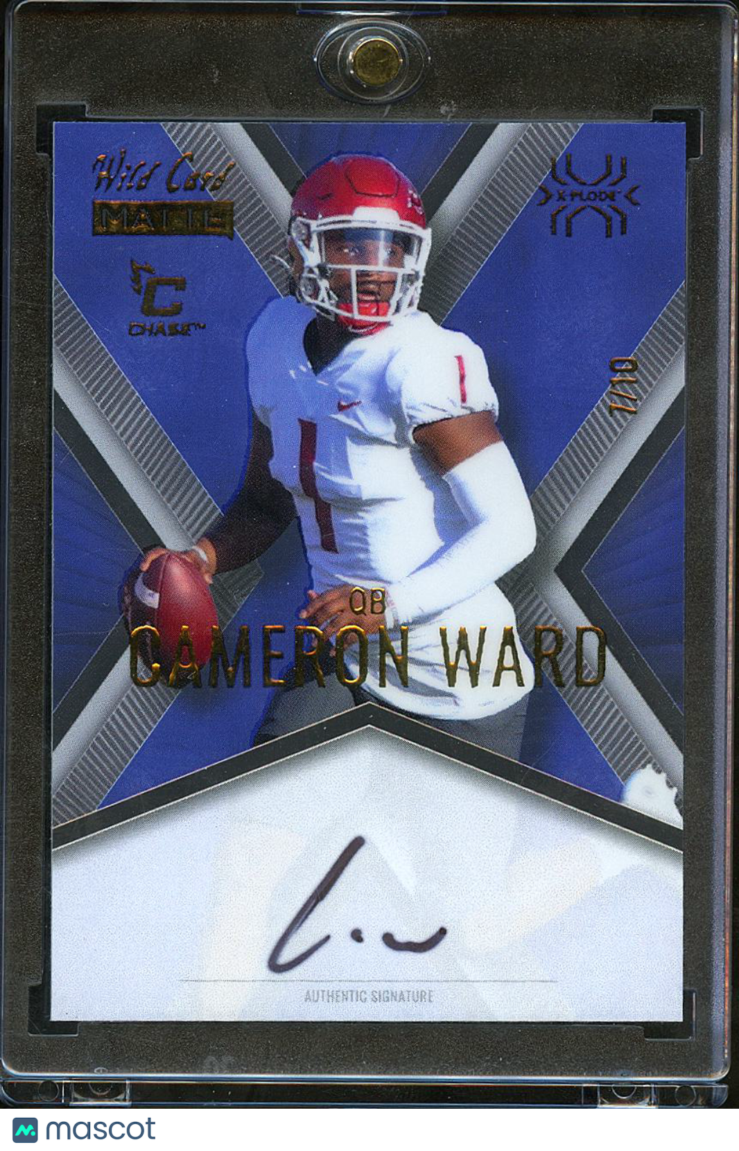 Cam Ward 2023 Wild Card Matte Auto Autograph RC 7/10 Washington State Titans