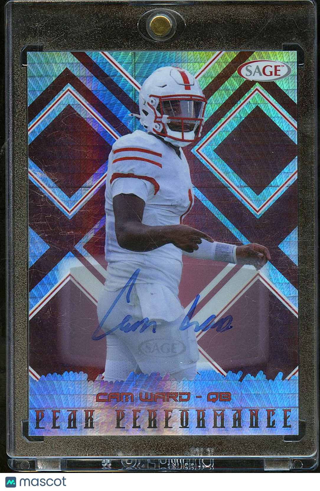 Cam Ward 2025 SAGE Peak Performance Auto Autograph Rookie RC Tennessee Titans