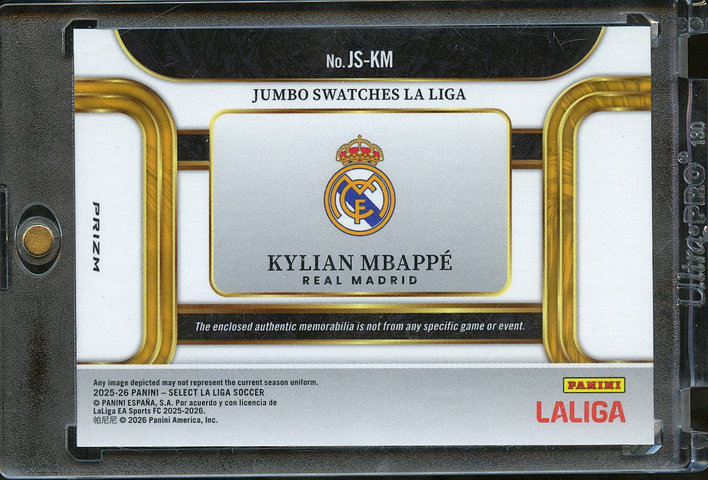 Kylian Mbappé 2025-26 Select Jersey Patch France Real Madrid