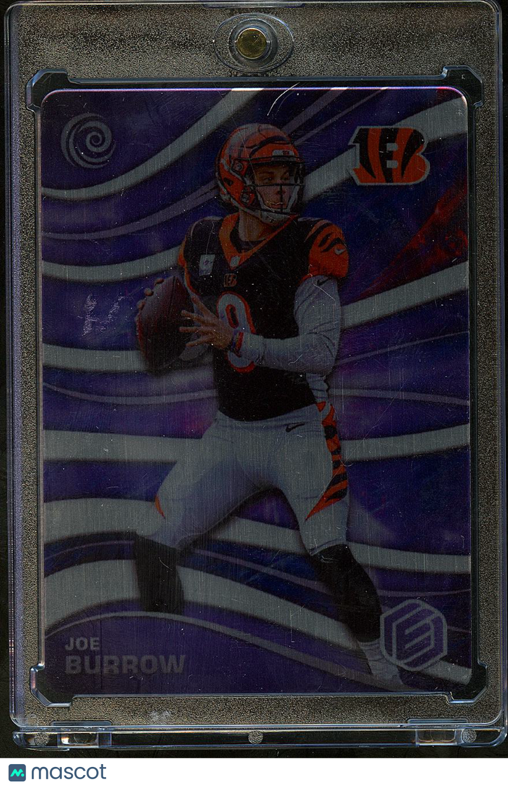 Joe Burrow 2022 Elements Wind SSP CASE HIT Metal Card Cincinnati Bengals