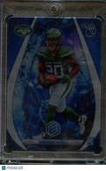 Breece Hall 2022 Elements Water SSP CASE HIT RC Rookie Metal Card New York Jets