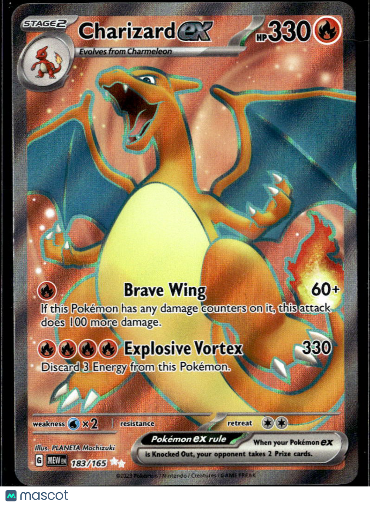 Charizard EX 2023 Scarlet & Violet 151 Holo Secret Rare SR #183/165