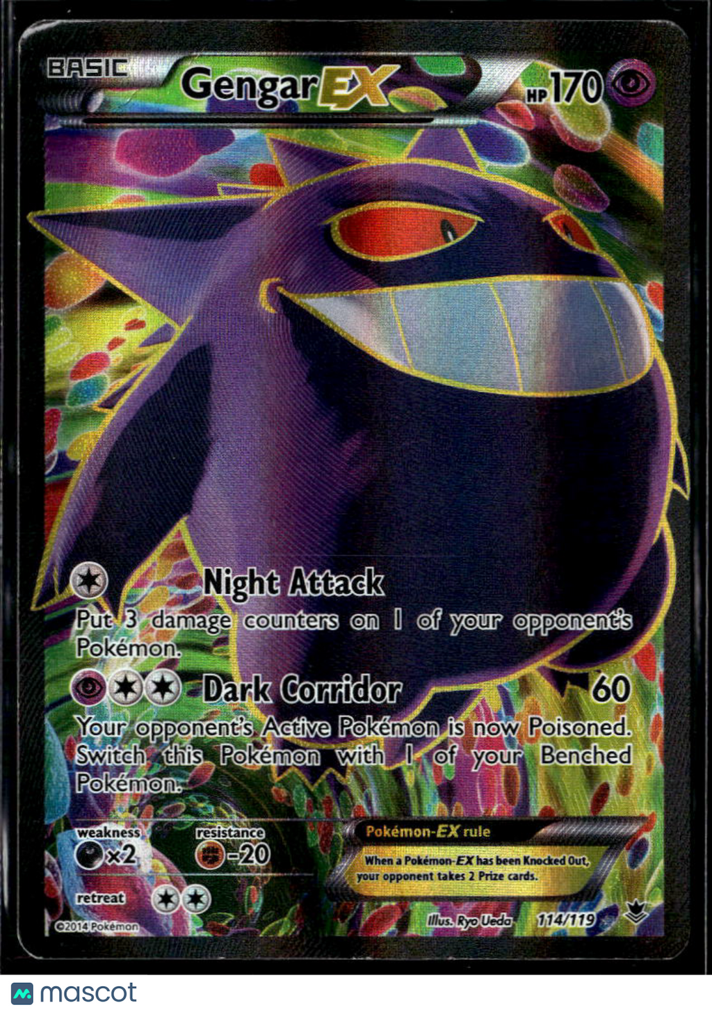 Gengar EX 2014 Phantom Forces Holo Ultra Rare SR MP #114/119