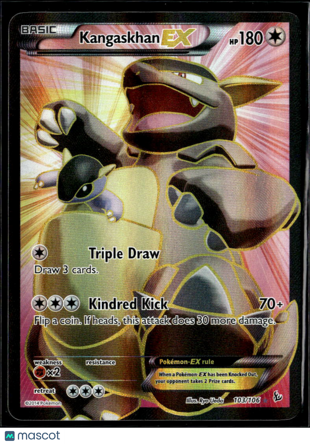 Kangaskhan EX 2014 Flashfire Holo Rare #103/106