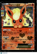 Flareon EX 2016 Generations Holo Rare FA #RC6/RC32