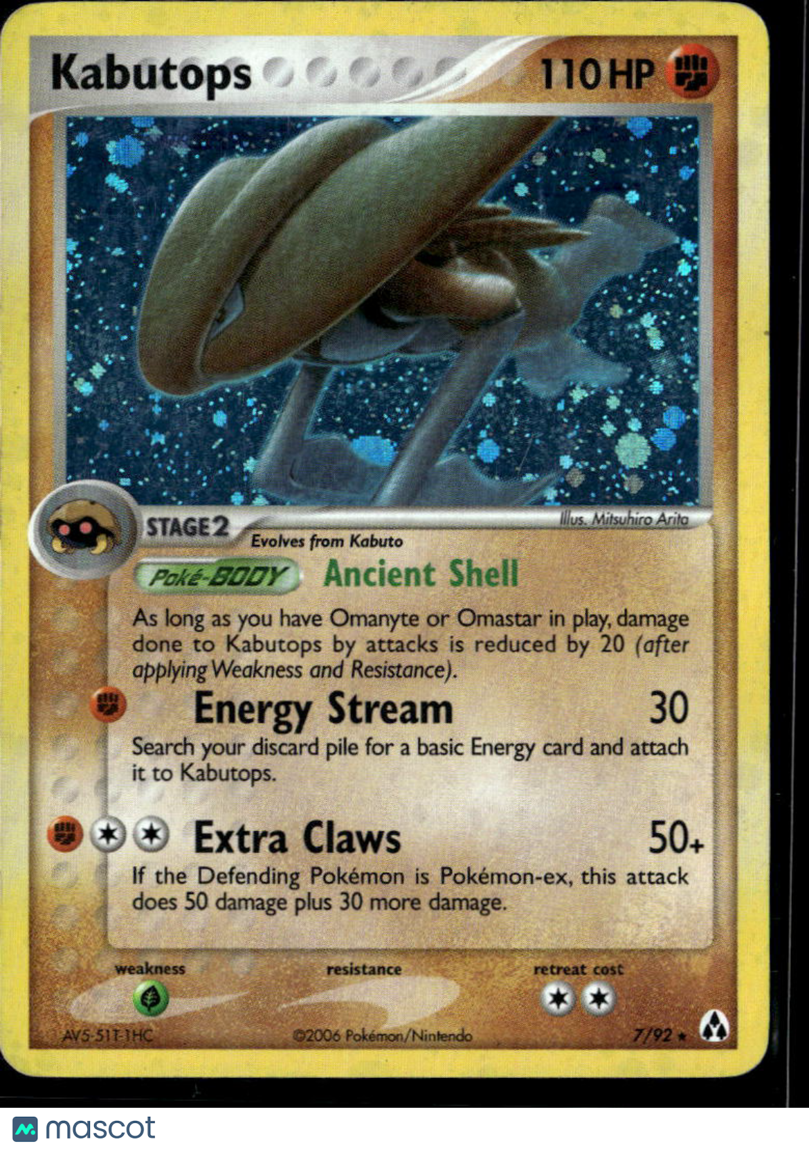 Kabutops 2006 EX Legend Maker Holo Rare #7/92